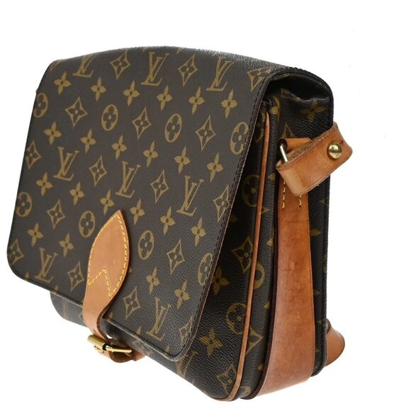 LOUIS VUITTON Cartouchiere GM Shoulder Bag Monogram Leather Brown - Picture 2 of 14